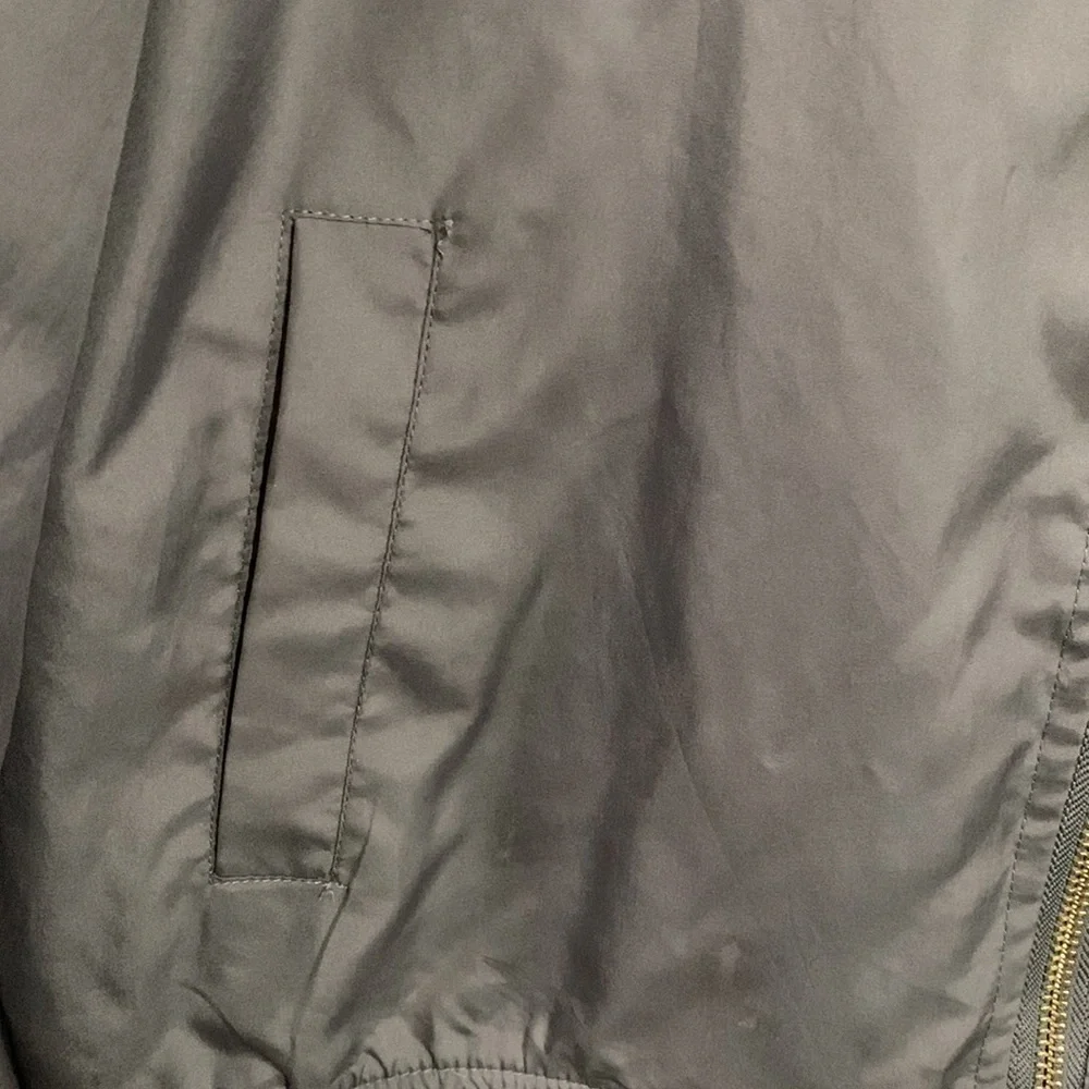 INSO collection bomber jacket in gray, nylon material Size *XL see measurements - Picture 4 of 8